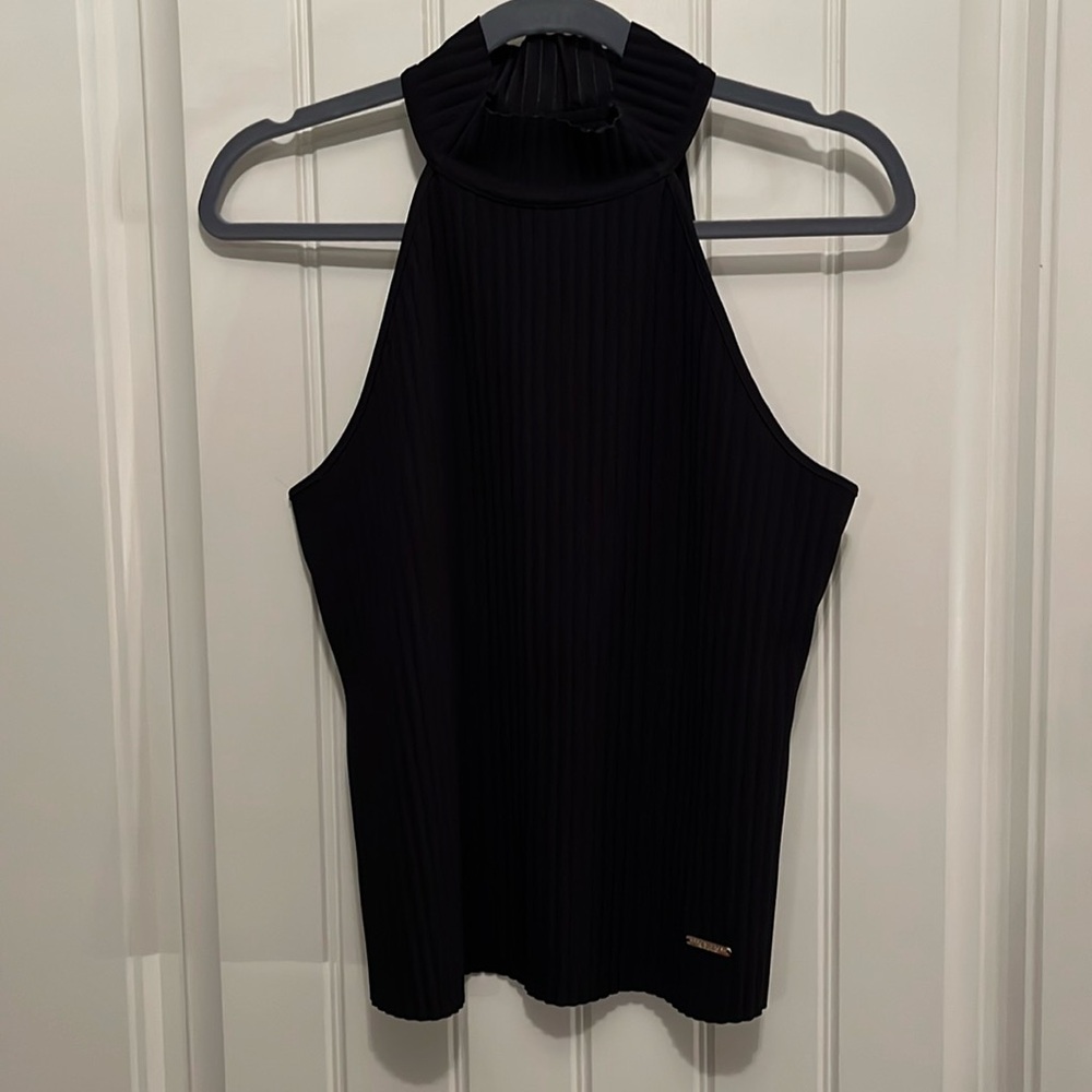 NWT black high neck tank M